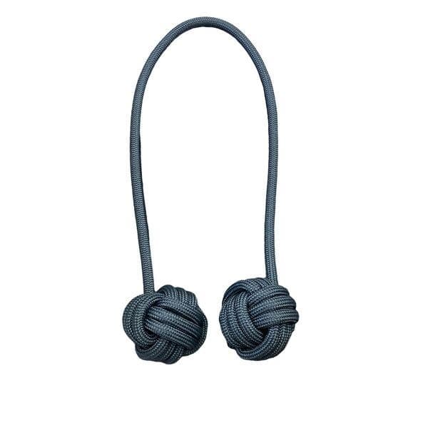 Abraçadeira Cordão para Cortina Preta Corda Náutica 75cm Luba