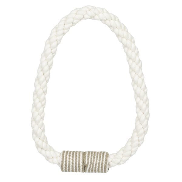 Abraçadeira de Cortina Paris Off White 40cm Marbella