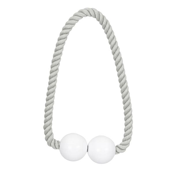 Abraçadeira de Cortina Toquio Cinza Claro 35cm Marbella