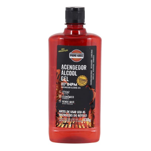 Acendedor Alcool Gel Prime Grill 430g