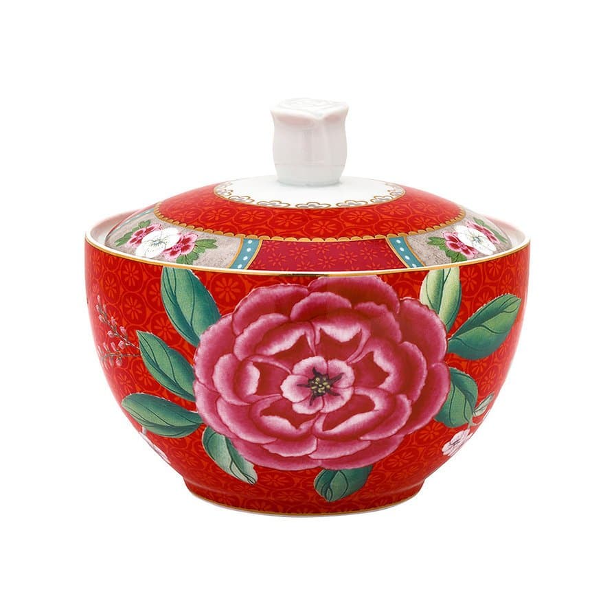 Açucareiro Blushing Birds Pip Studio Vermelho