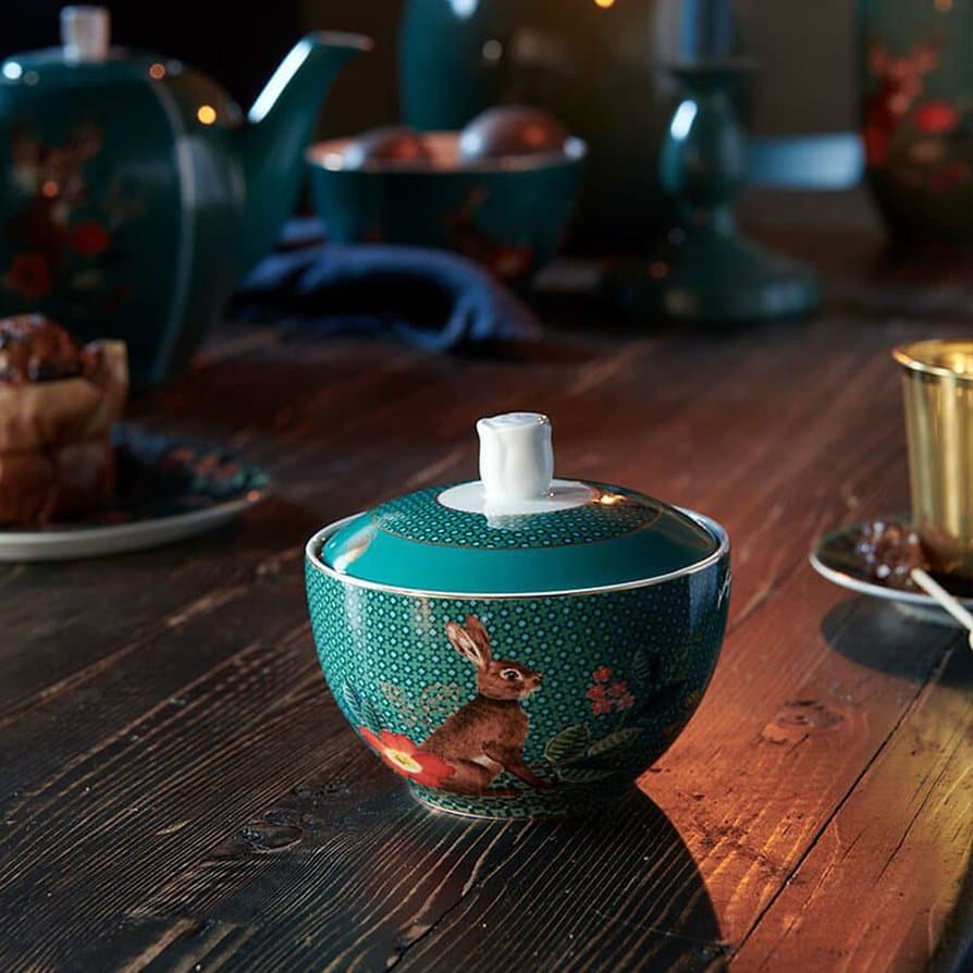 Açucareiro Rabbit Winter Wonderland Pip Studio Verde