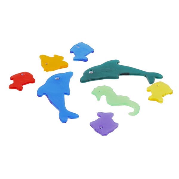 Adesivo de Banho Infantil Gel Animais do mar Multicolorido Imangel