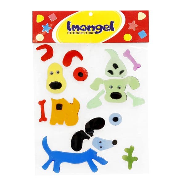 Adesivo de Banho Infantil Gel Cachorro Multicolorido Imangel