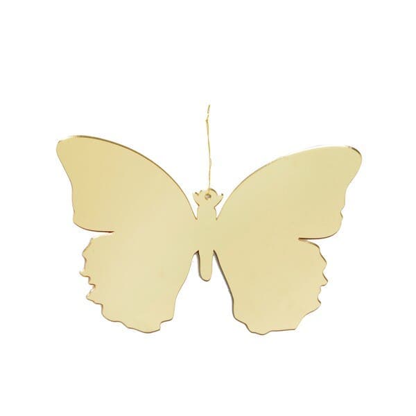 Adorno Borboleta para Árvore Plástico Colorido 11,5x3,5cm Cromus