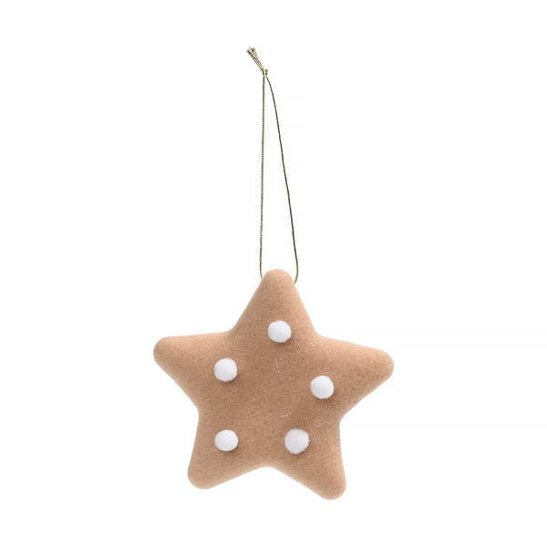 Adorno De Natal Plástico Marrom Cromus 10x10cm