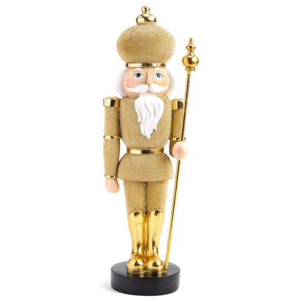 Adorno Soldado Chumbo para Árvore Resina Ouro 31x8x8cm Cromus