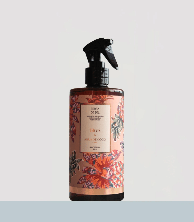 Água Perfumada Terra do Sol e Água de Coco 500ml - Lenvie