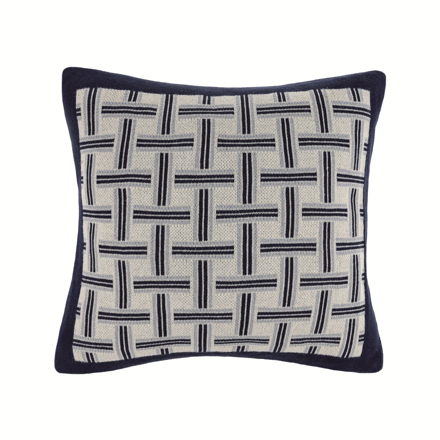 Almofada Canti Tricot Trussardi Azul 40cm x 40cm