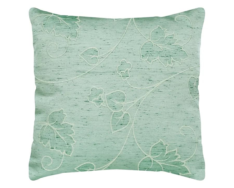 Almofada Decorativa Jacquard - Folhas Verdes