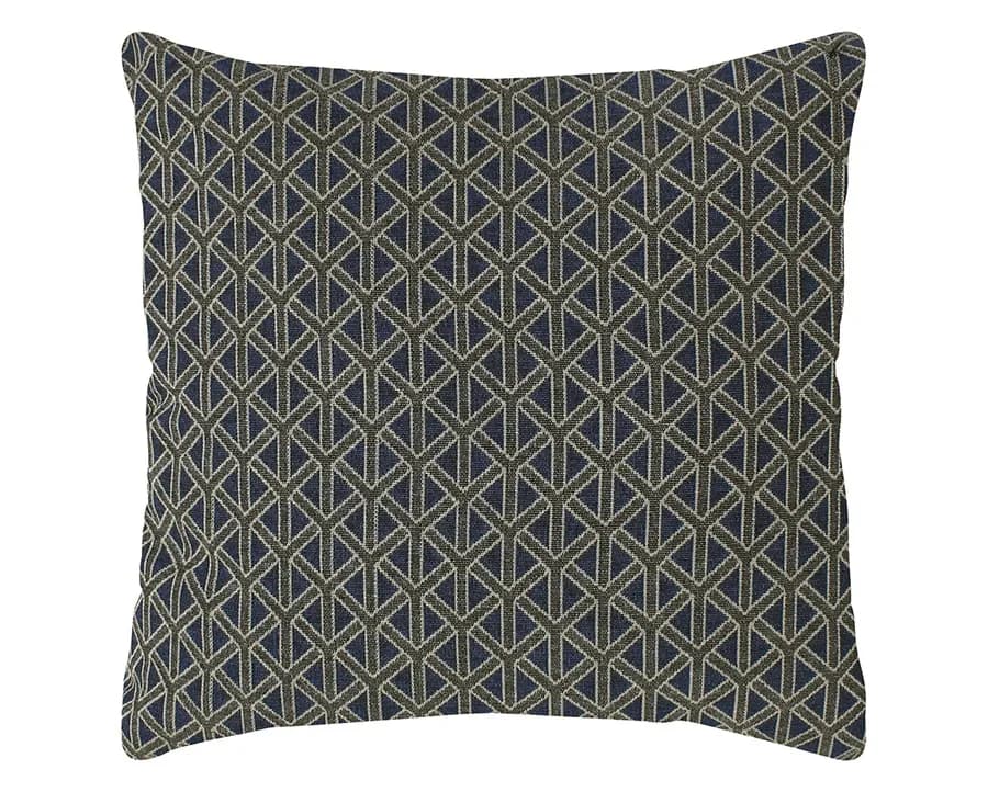 Almofada Decorativa Jacquard - Geométrico Azul