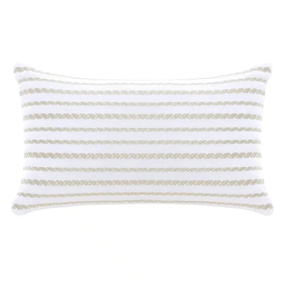 Almofada Lipari Branco/Bege Buddemeyer Luxus 30X50CM
