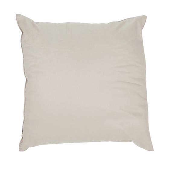 Almofada Quadrada Happy Microfibra Off White 40x40cm
