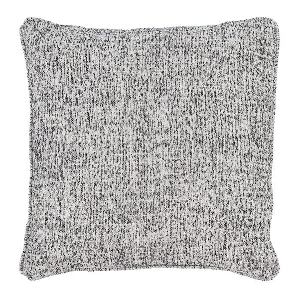 Almofada Quadrado Jaxon Poliéster Cinza e Prata 45x45cm