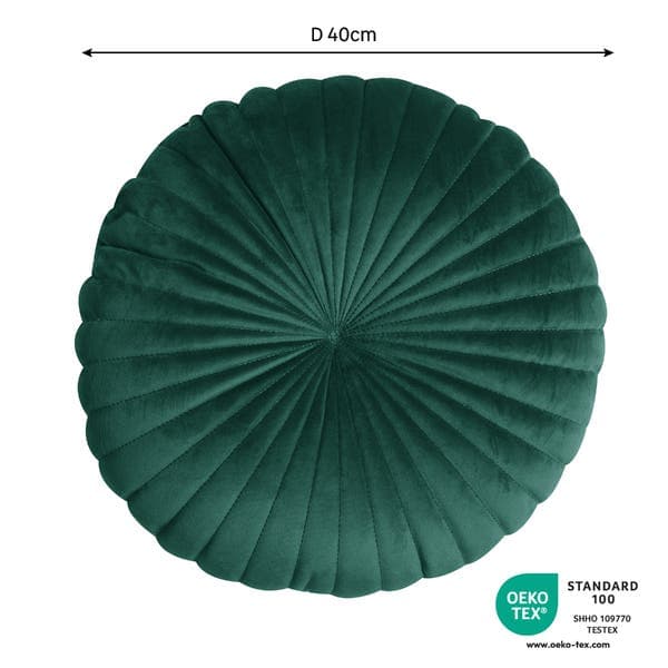 Almofada Redondo Tony Tecido Verde 40x40 cm