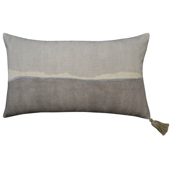 Almofada Retangular Ramus Tecido Cinza 30x50cm Inspire