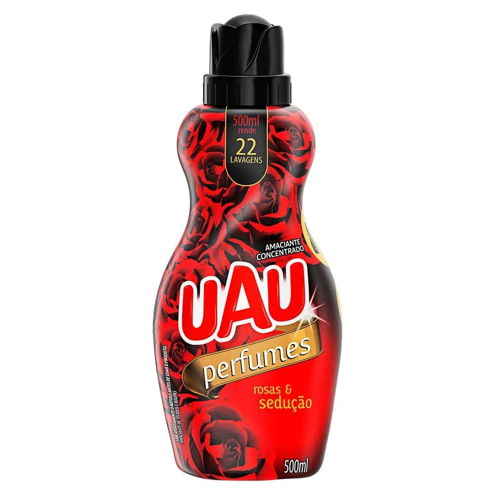 Amaciante Concentrado Rosas Sedução 500mL - Uau