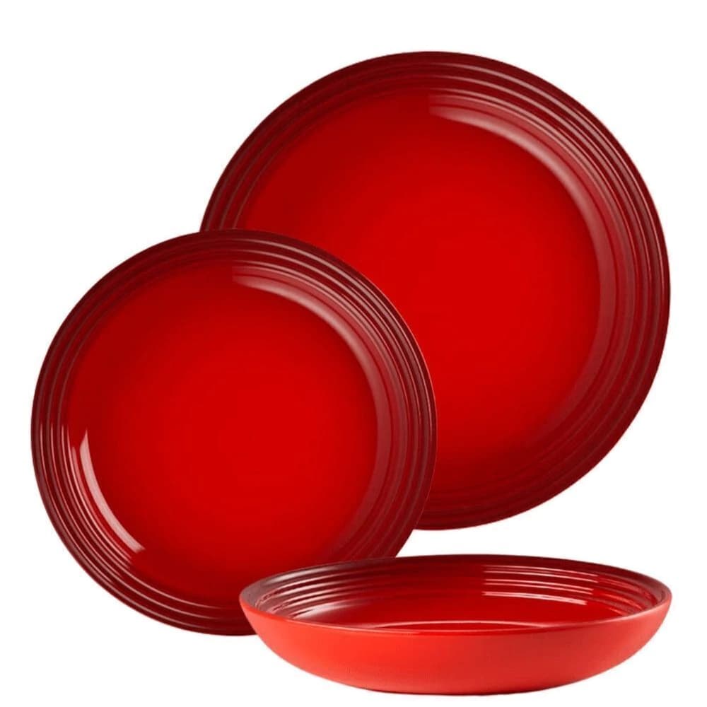 Aparelho de Jantar de Cerâmica Le Creuset Vermelho 6pçs