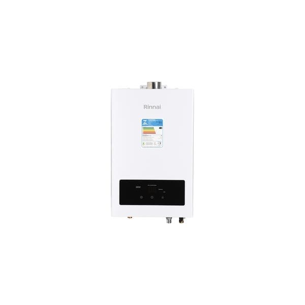 Aquecedor de Água a Gás Rinnai 15 GLP Branco Display Digital