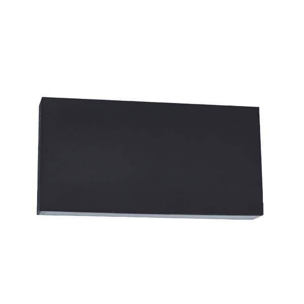 Arandela de Parede Externa IP65 LED Amarelo Cube Gaya Preta