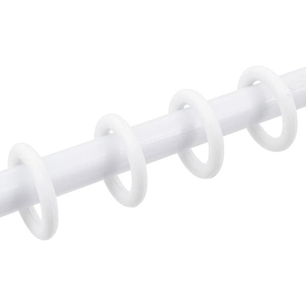 Argola para Cortina 19mm Plástico Branco 10 Peças Belchior