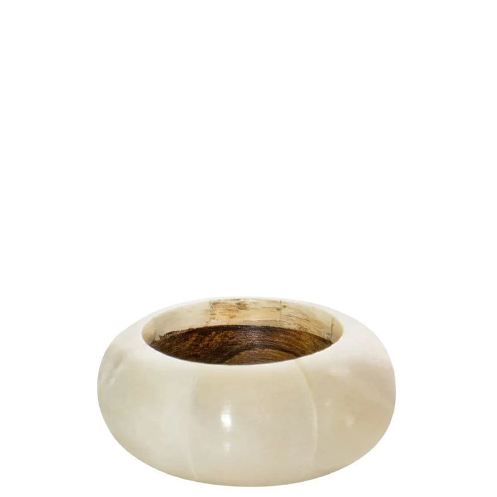 Argola para Guardanapo Bone Creme 5cm 4pçs