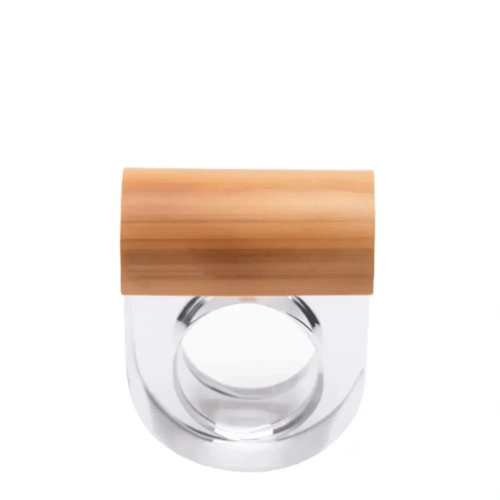 Argola para Guardanapo de Acrílico e Bambu Onom 5CM 4PÇS