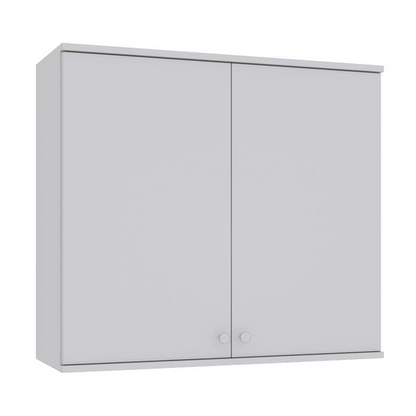 Armário 2 Portas 80x72x30cm Madeira Branco Bari Luciane