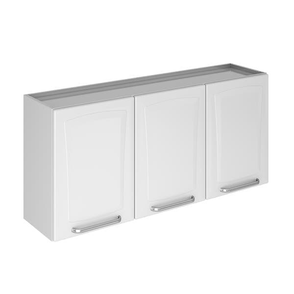 Armário Aéreo 55,2x120x30cm Aço Branco Neve Tarsila Itatiaia