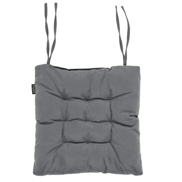 Assento de Cadeira Veludo Liso Cinza 40x40cm Inspire