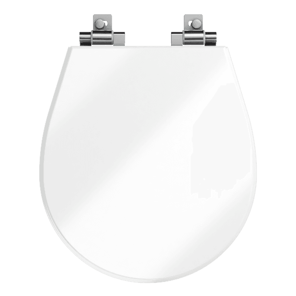 Assento Sanitário Ravena com Fechamento Suave Oval Branco Policlass