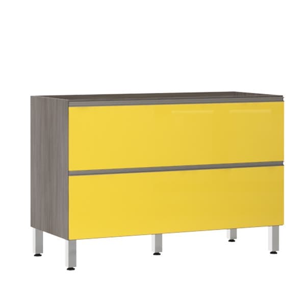 Balcão de Cozinha Misto 53x82,5x53cm Amarelo Prime Luciane