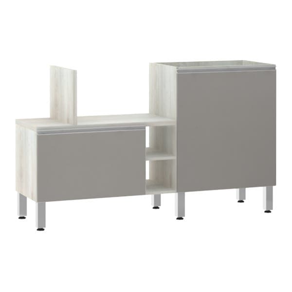 Bancada de Cozinha Península 43,4x82,5x65cm Capuccino Prime Luciane