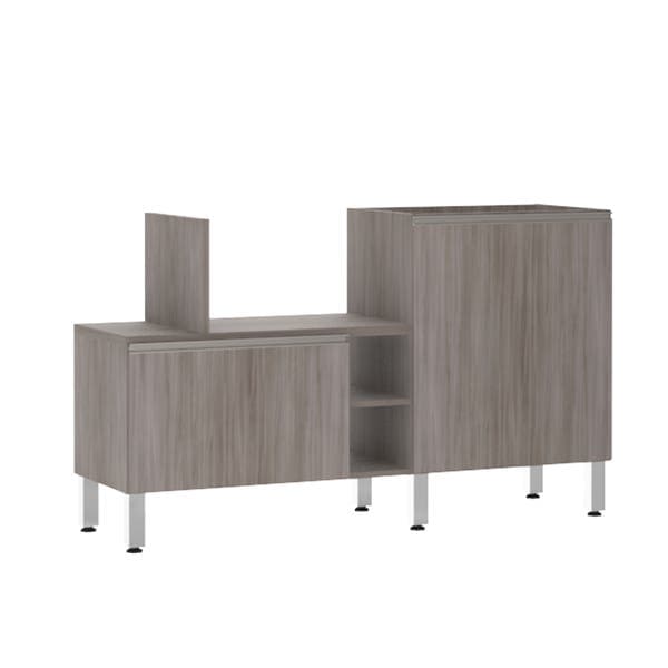 Bancada de Cozinha Península 43,4x82,5x65cm Malbec Prime Luciane