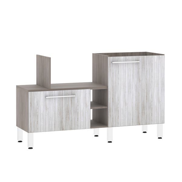 Bancada de Cozinha Península 82,5x136x43,4cm Canova Prime Luciane