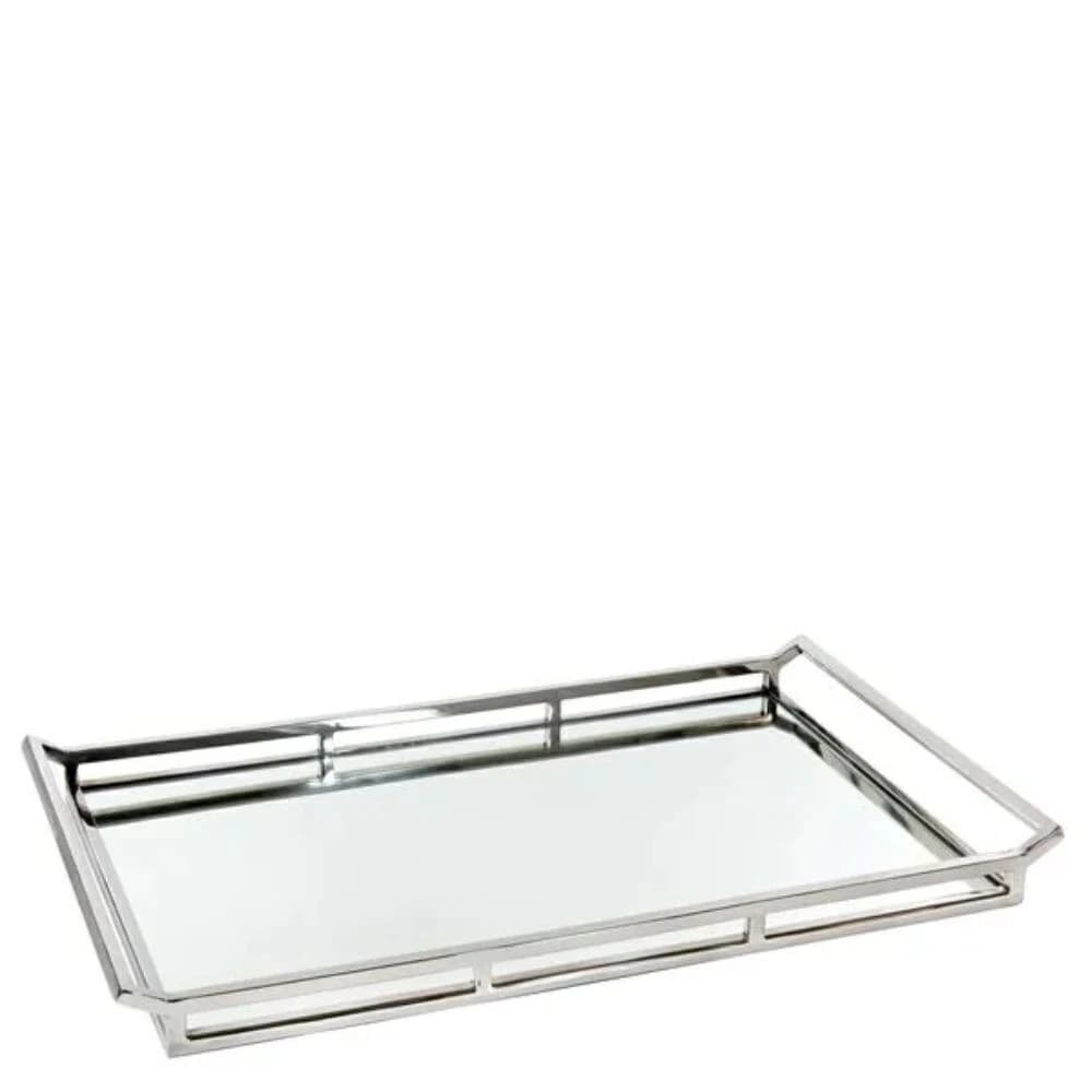 Bandeja de Aço Inox Espelhada Nero 61x36x5cm
