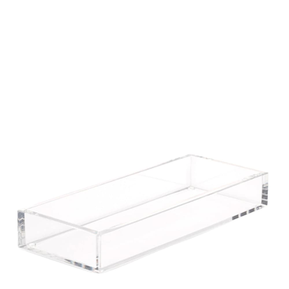Bandeja de Acrílico para Toalha de Lavabo Clear Onom 28x11x4cm