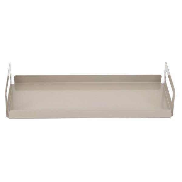 Bandeja para Banheiro de Metal Bege Slim Bali Geguton