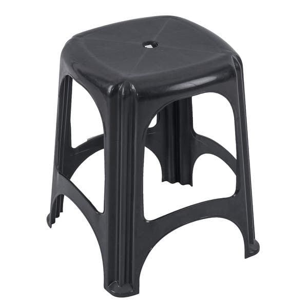 Banqueta Baixa em Plástico 45,5 cm Preto Niterói Tramontina