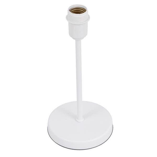 Base para Abajur Branca Metal Espaço Luz