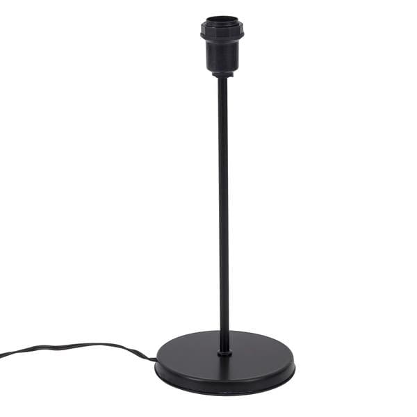 Base para Abajur Preta Metal Espaço Luz