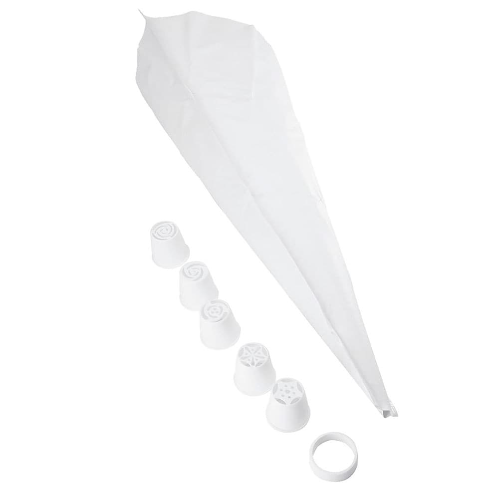Bico De Confeitar Russo 5 Peças Branco - Nitron
