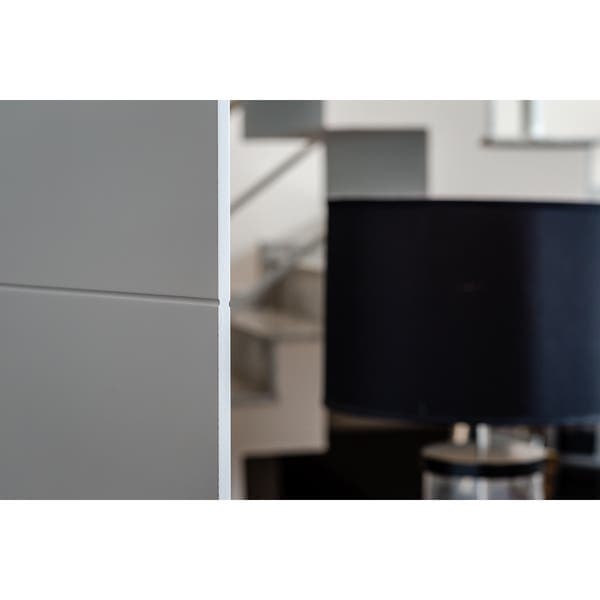 Biombo Frisado de Madeira MDF Branco 135x180cm Moldurama