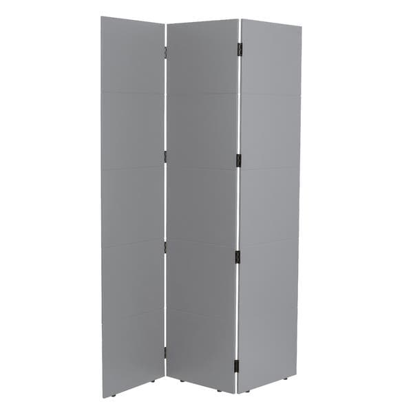 Biombo Frisado de Madeira MDF Titanium 135x180cm Moldurama