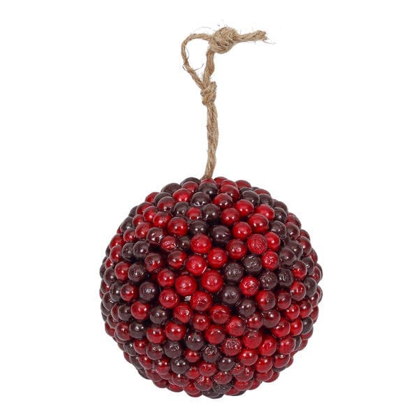Bola de Natal Vermelha Texturizada 10cm 1 Peça Cromus