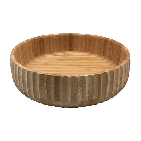 Bowl de Bambu 22cm Canelado Oikos