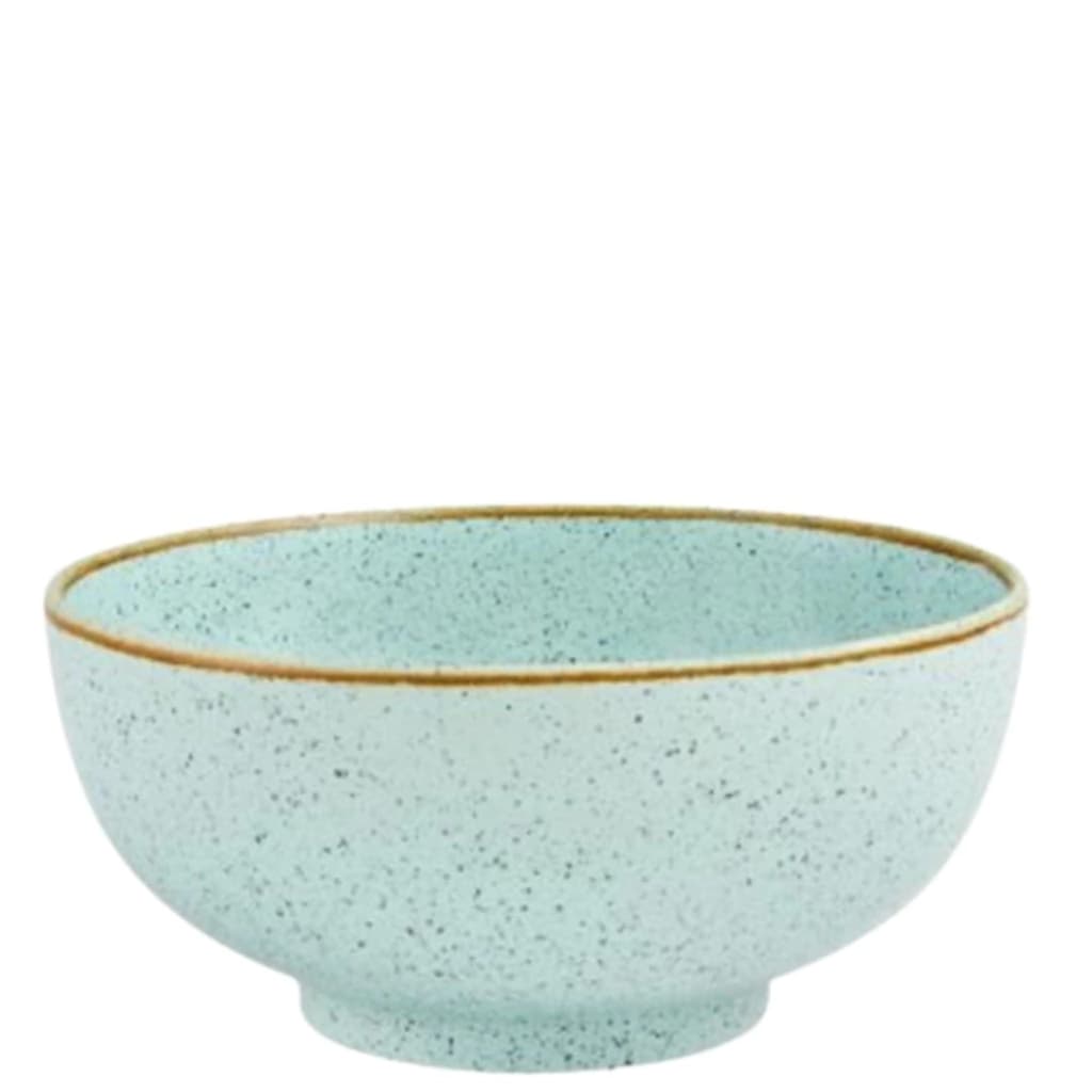 Bowl de Cerâmica Rustic Blend Casa Alegre Turquesa 17cm 6pçs