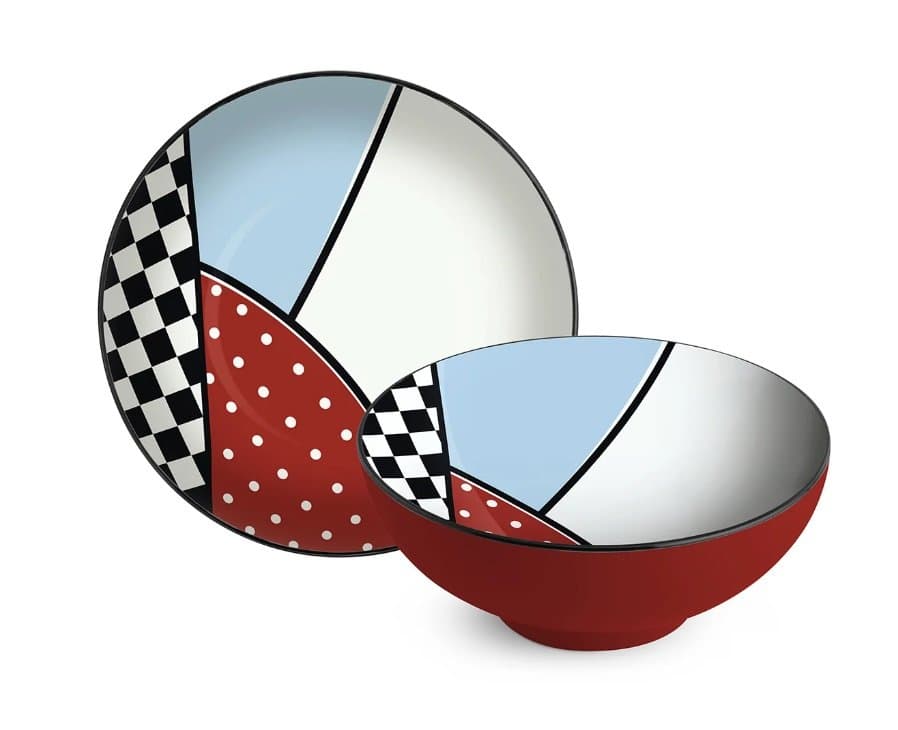 Bowl Redondo Wara Egan Italy Vermelho 20,5cm