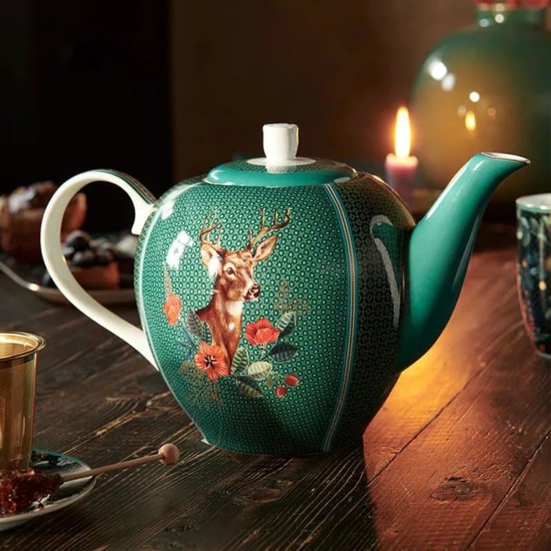 Bule Deer Winter Wonderland Pip Studio Verde 1,6 L