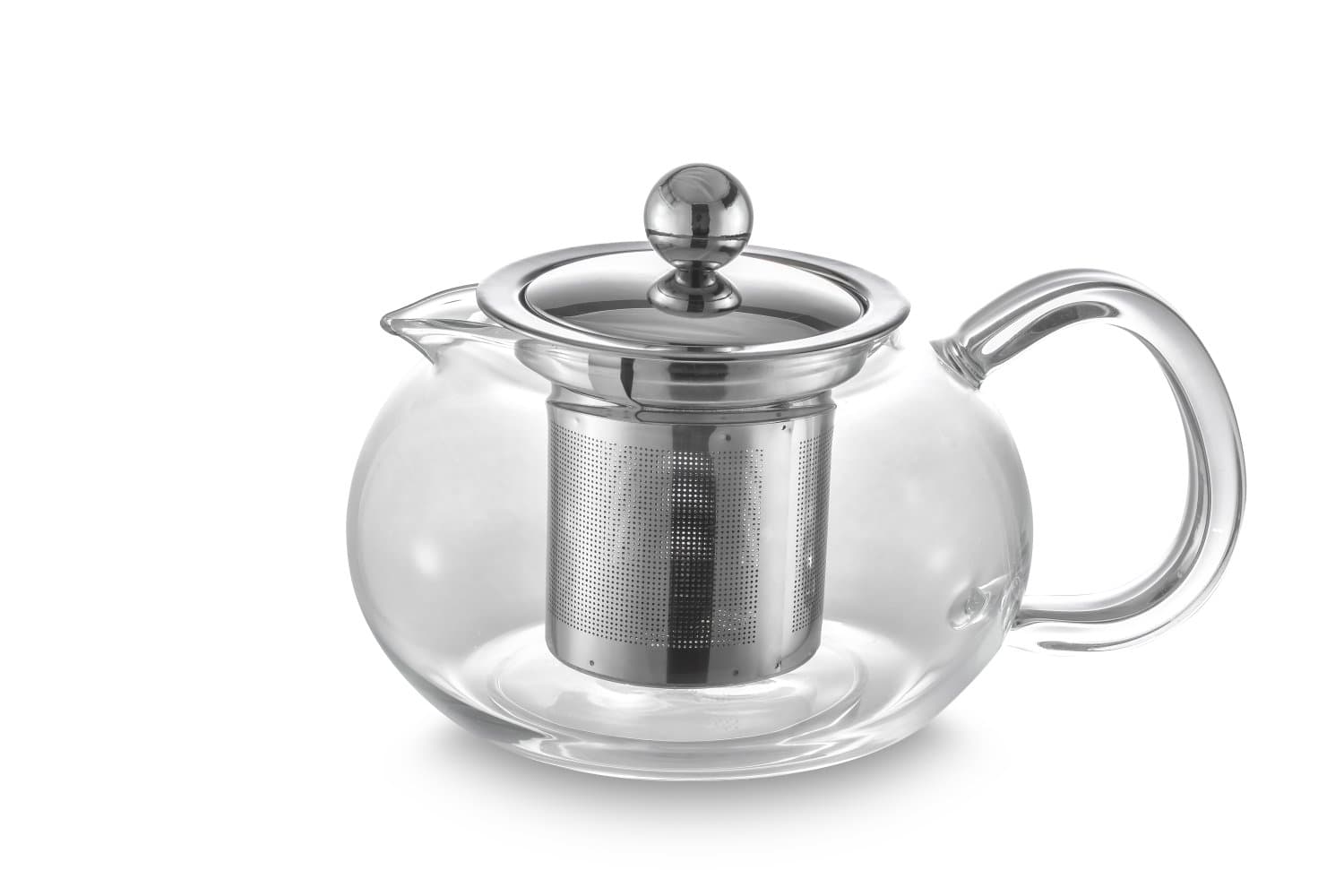 Bule para Chá em Vidro e Aço Inox Oxford 500ml
